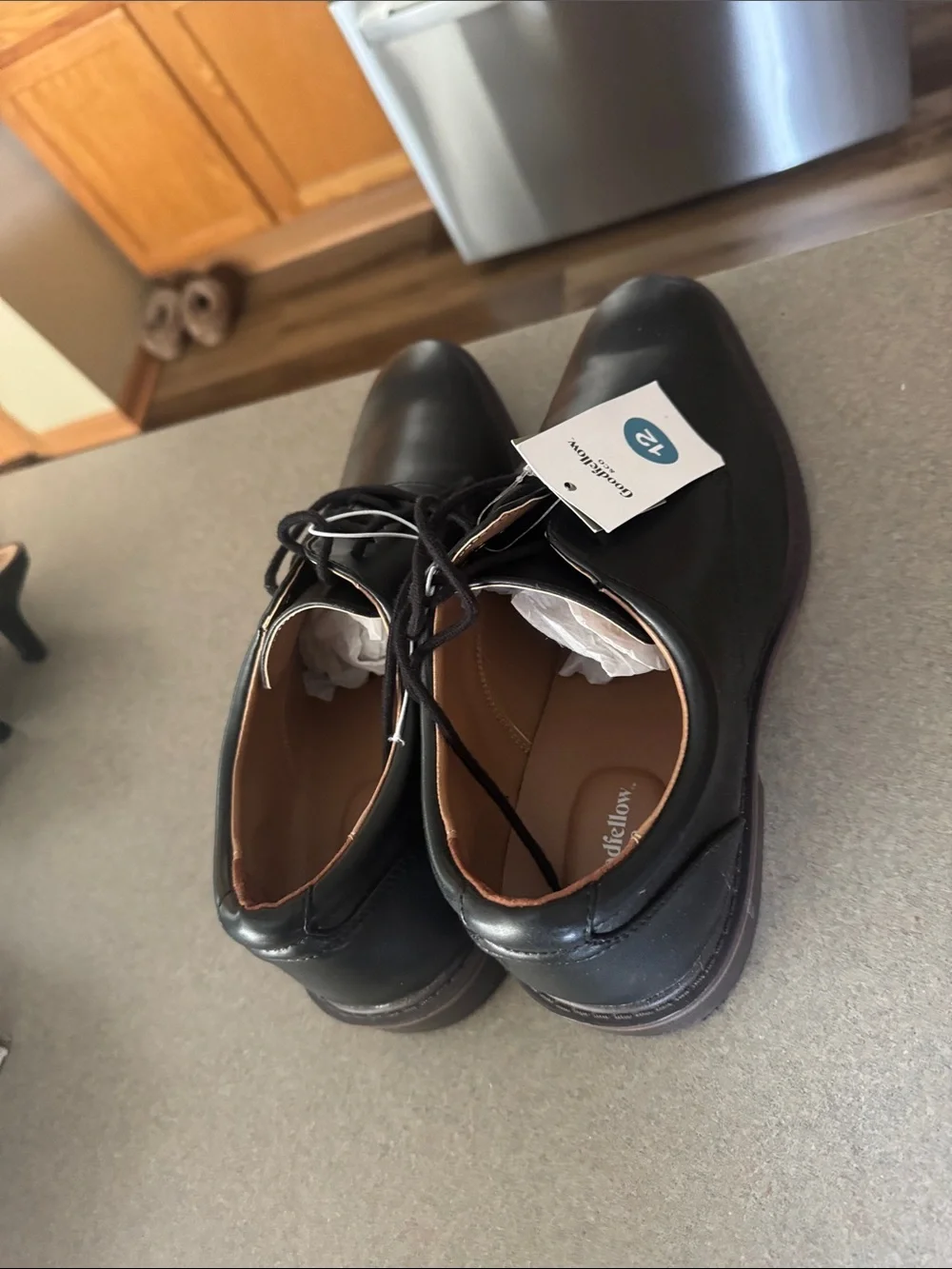 Goodfellow & Co Black Men's Derby Dress Shoes
